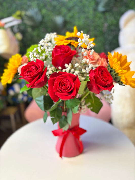 Sunset Vase Arrangement