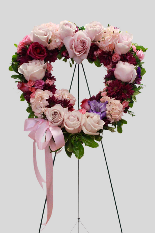 Lilac Standing Open Heart