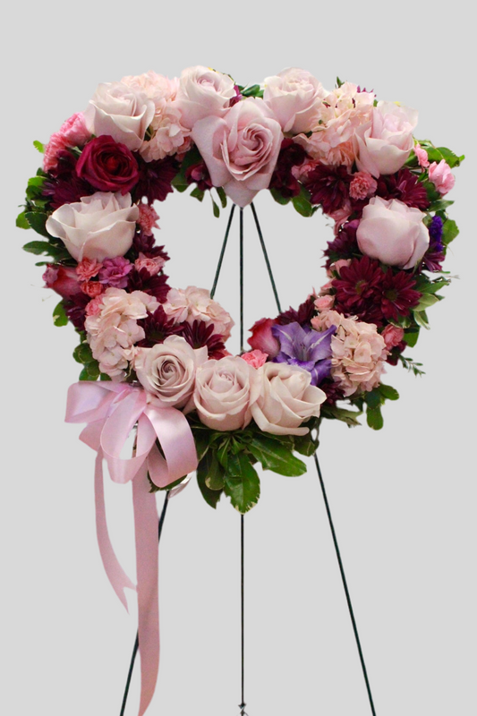 Lilac Standing Open Heart
