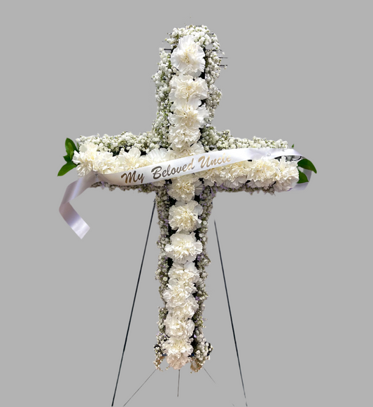 White Standing Cross
