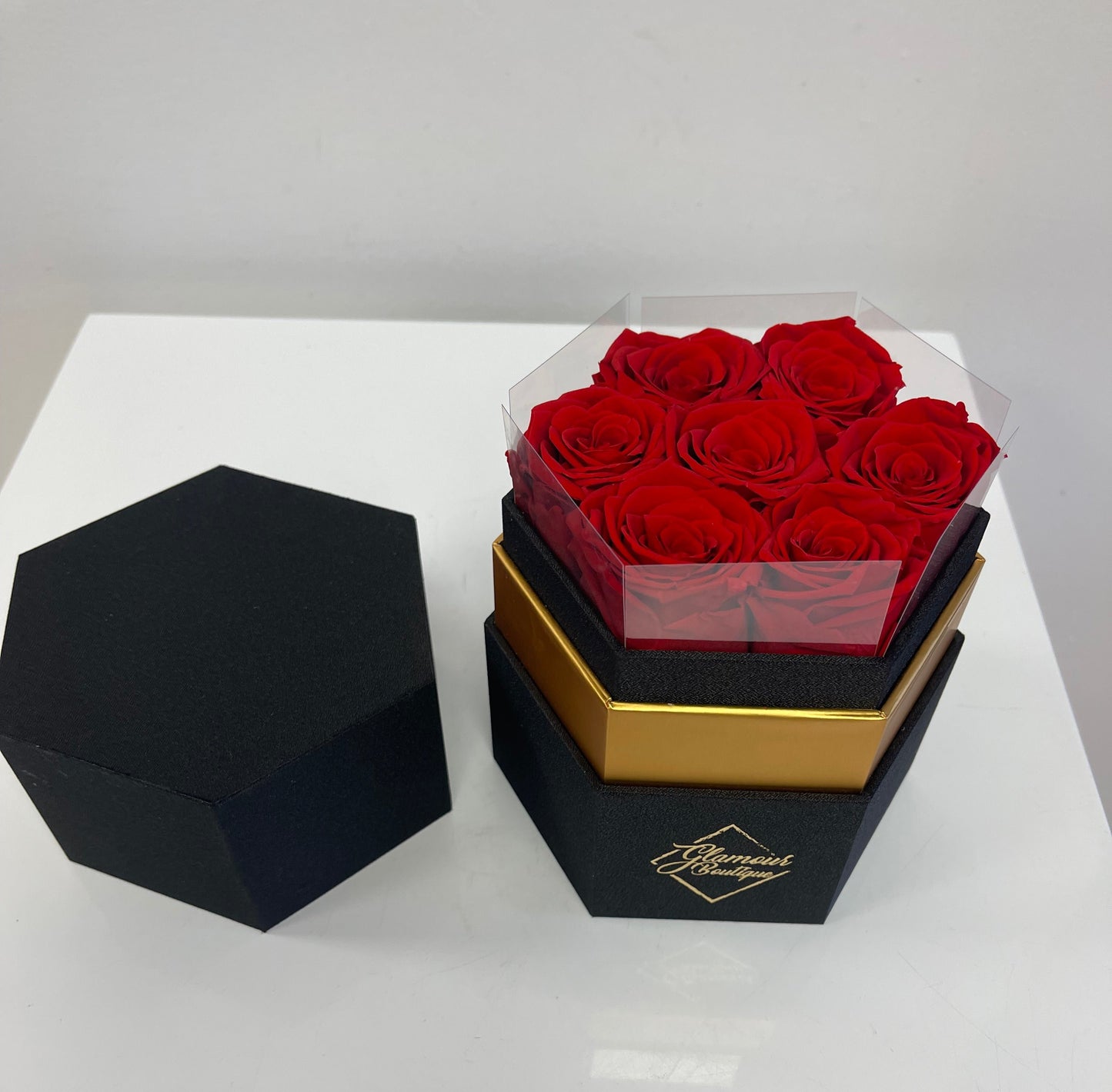 7 Preserved Red Roses