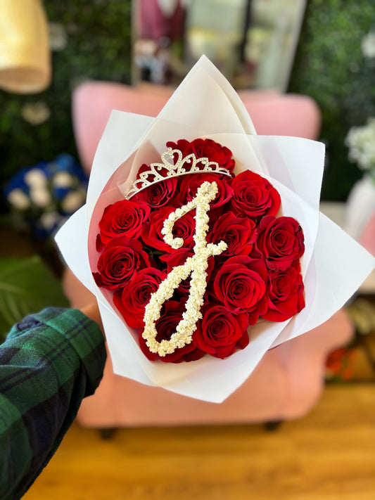 Baby's Breath Letter Bouquet