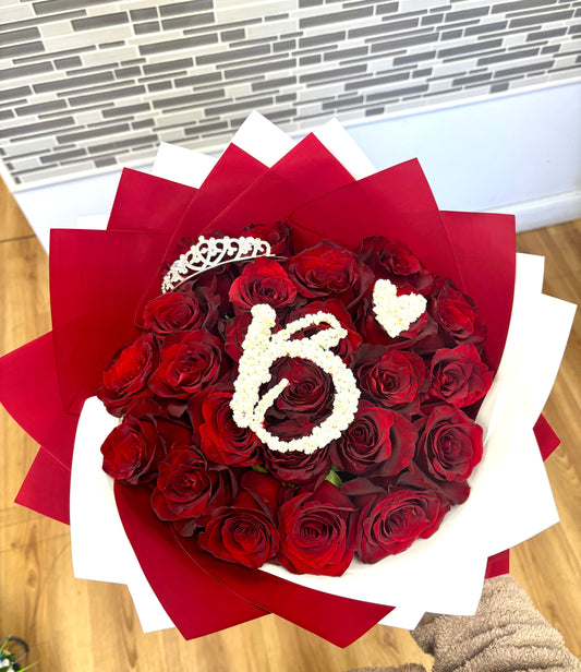Baby's Breath Letter Bouquet