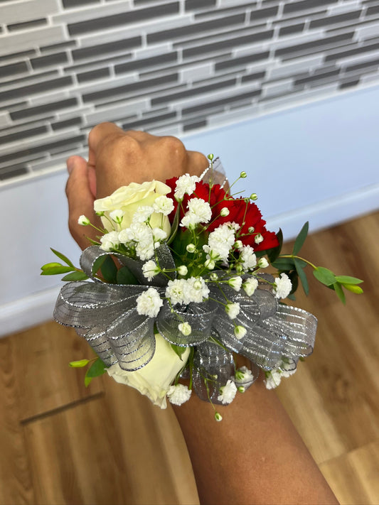 Silver Corsage