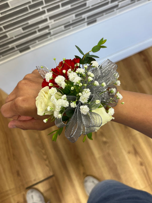 Silver Corsage