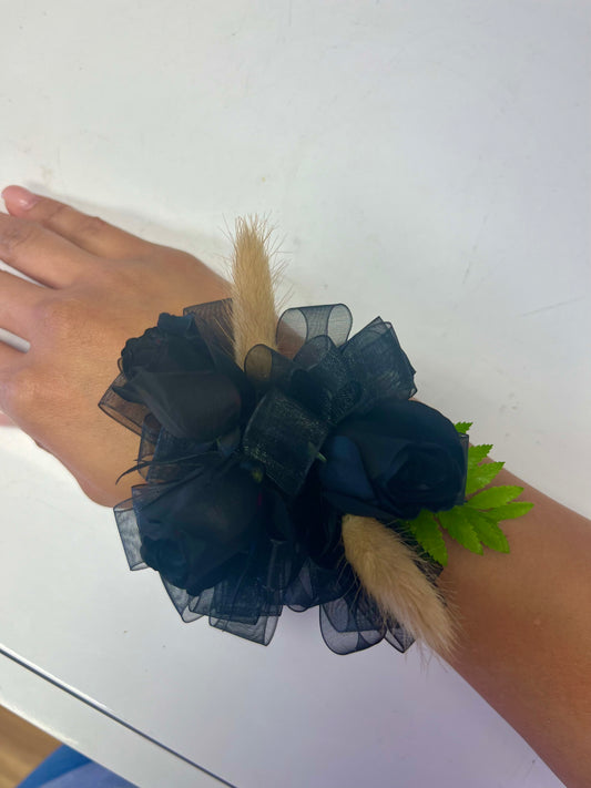 Black Prom Corsage