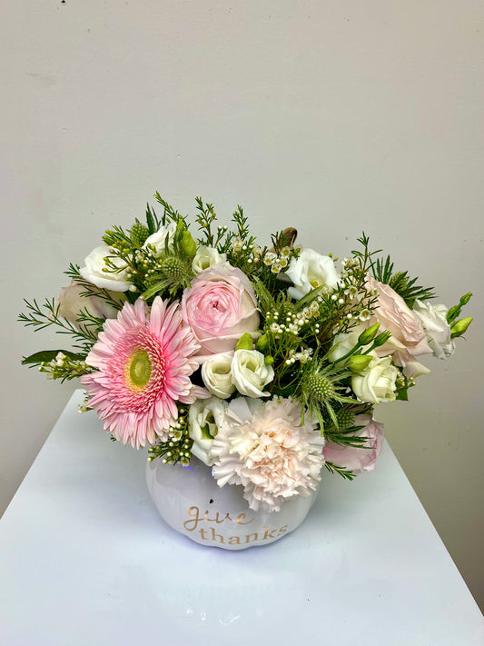 Giving thanks pumpkin