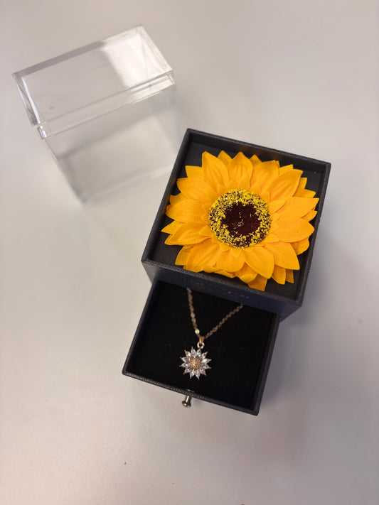 Sunflower Necklace Box