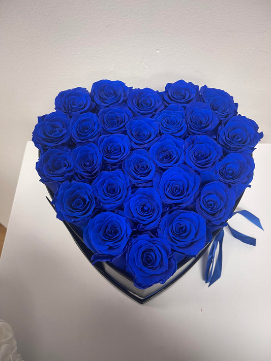 27 Preserved Blue Roses