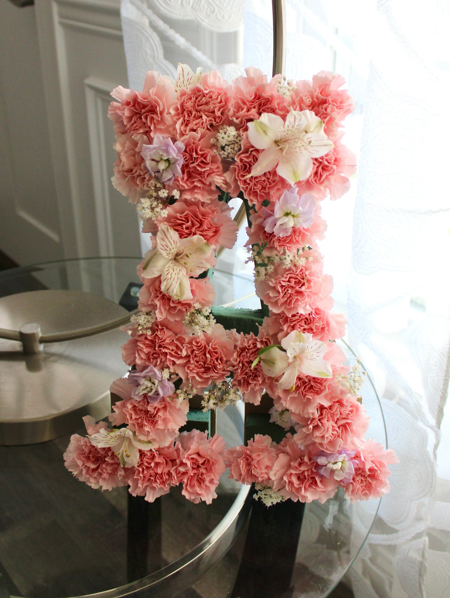 Letter Flower Arrangement