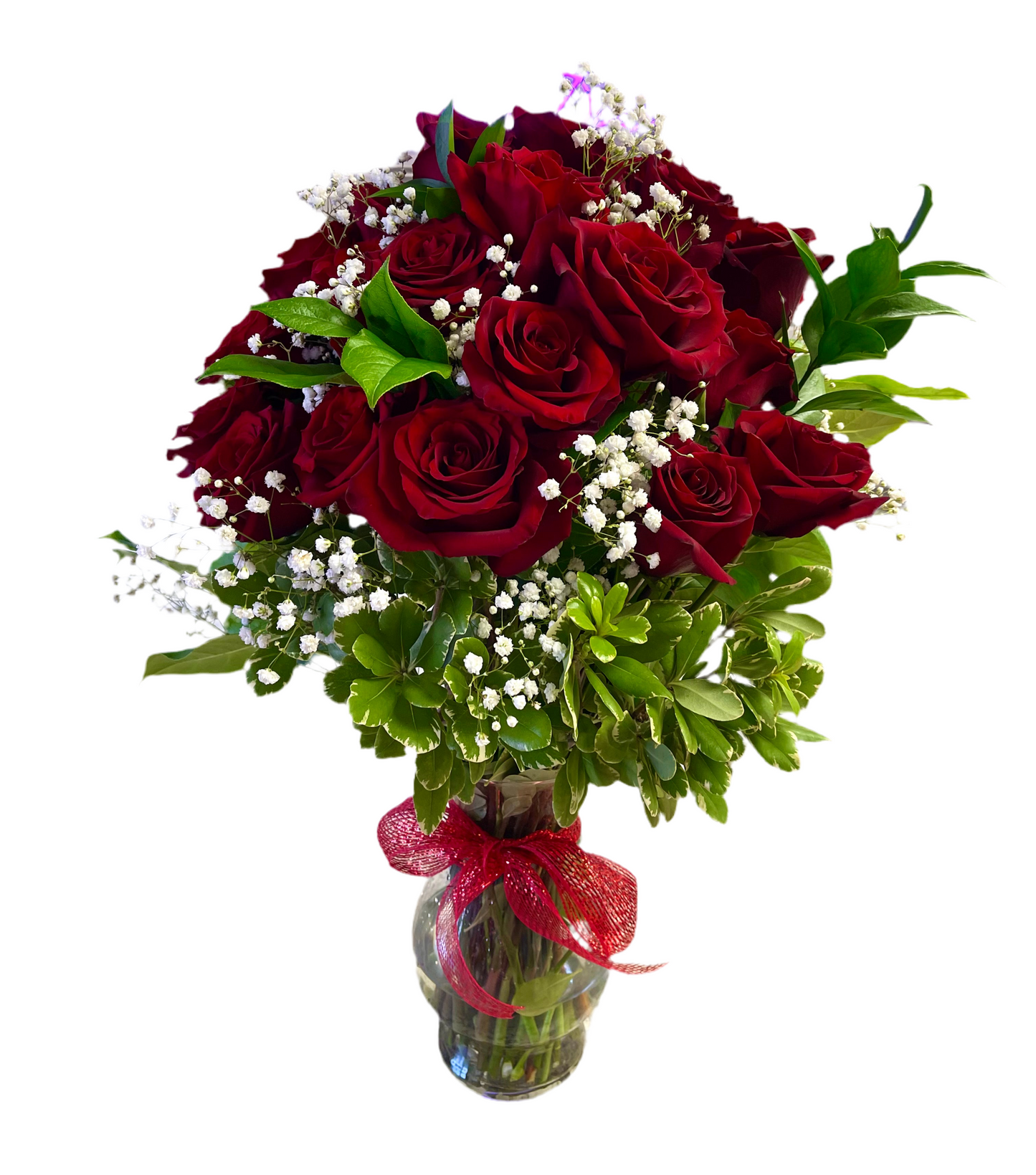 30 Rose Vase Arrangement