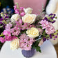 Violet Vase Arrangement