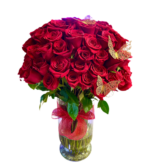 One and Only Love Vase Arrangement - 101 Roses