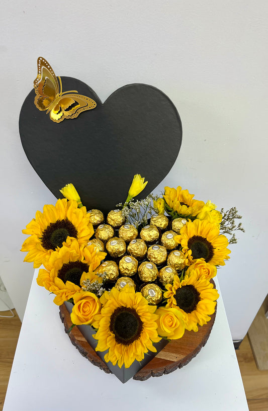 Heart on Sunflowers