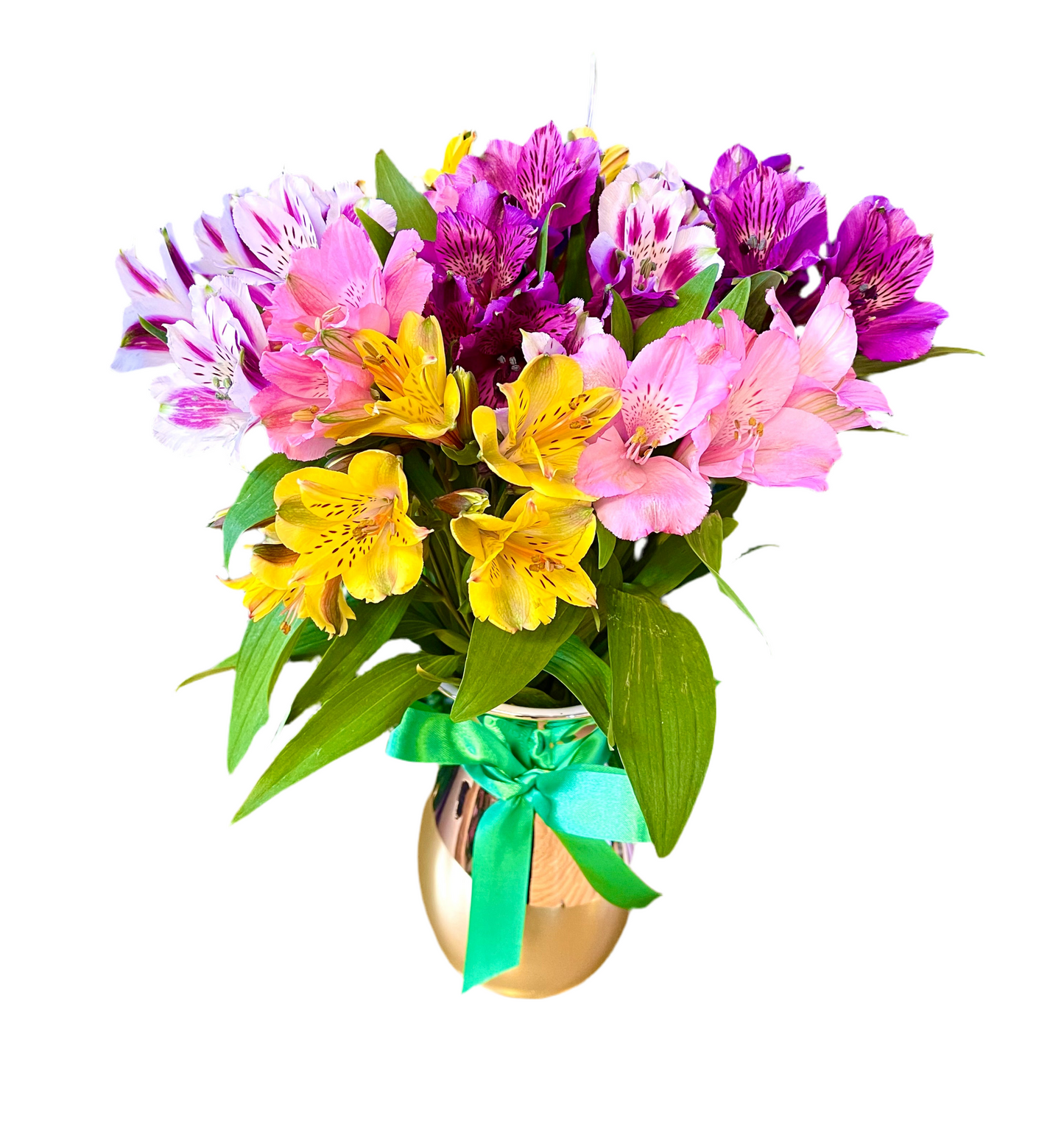 Rainbow Alstroemeria Vase Bouquet