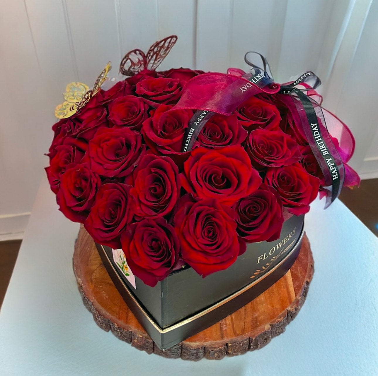 Roses Heart Box – Flowers De Bloom