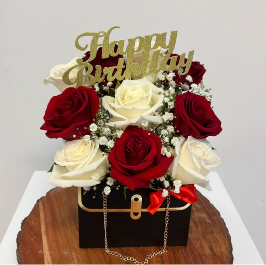 Floral purse - Roses