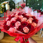 Pink & Red Roses Bouquet