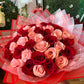 Pink & Red Roses Bouquet
