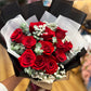 Dozen Roses Elegant Bouquet