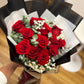 Dozen Roses Elegant Bouquet