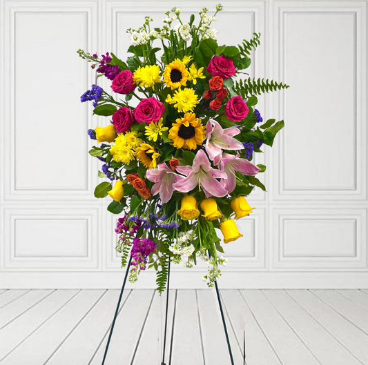 Cheerful Skies Standing Arrangement