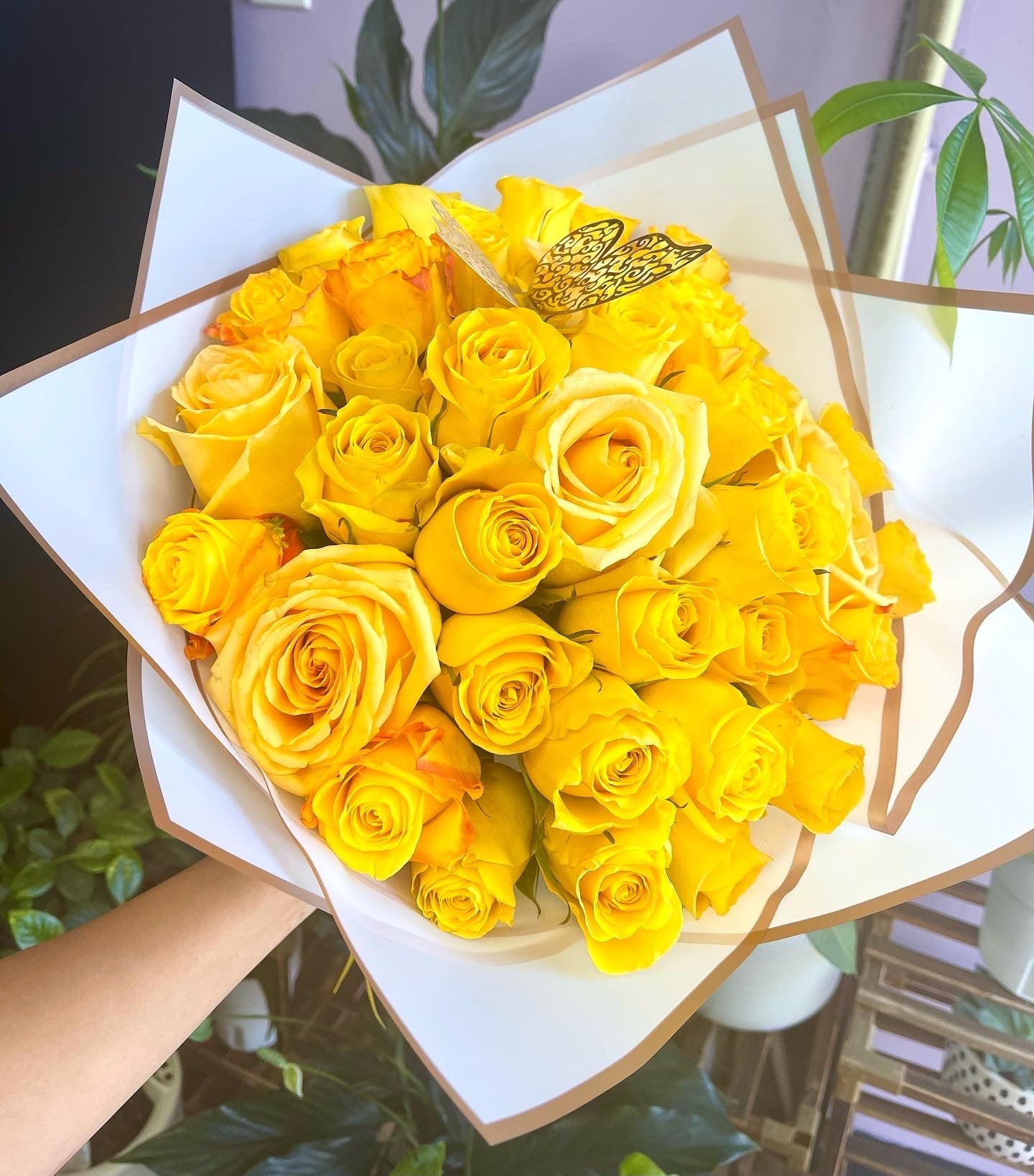 40 Yellow Roses Bouquet