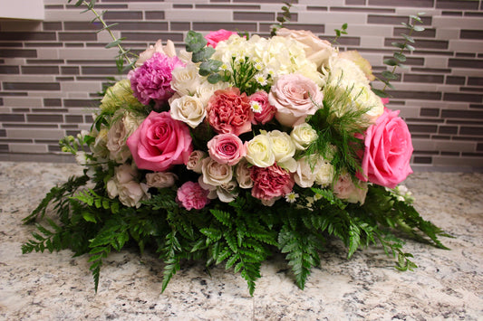 Pink Blooms Center Piece