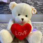Love heart bear - Cream