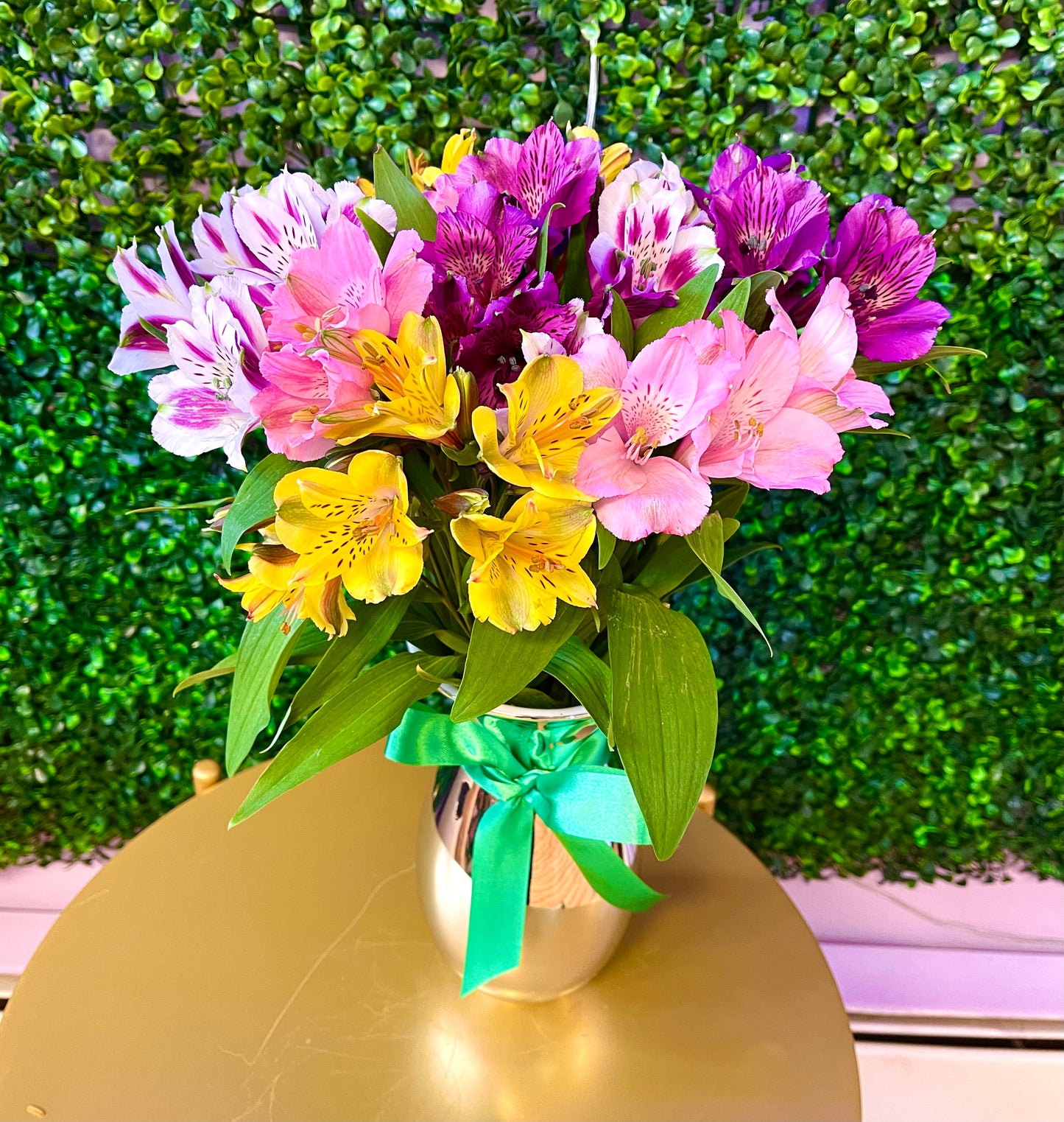 Rainbow Alstroemeria Vase Bouquet