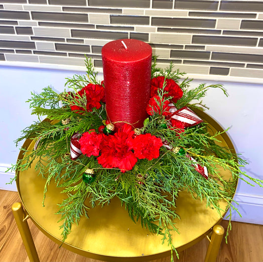 Rustic Christmas Center Piece