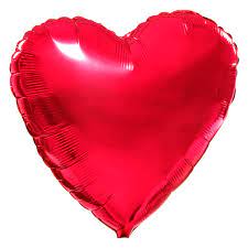 Red Heart Mylar Balloon